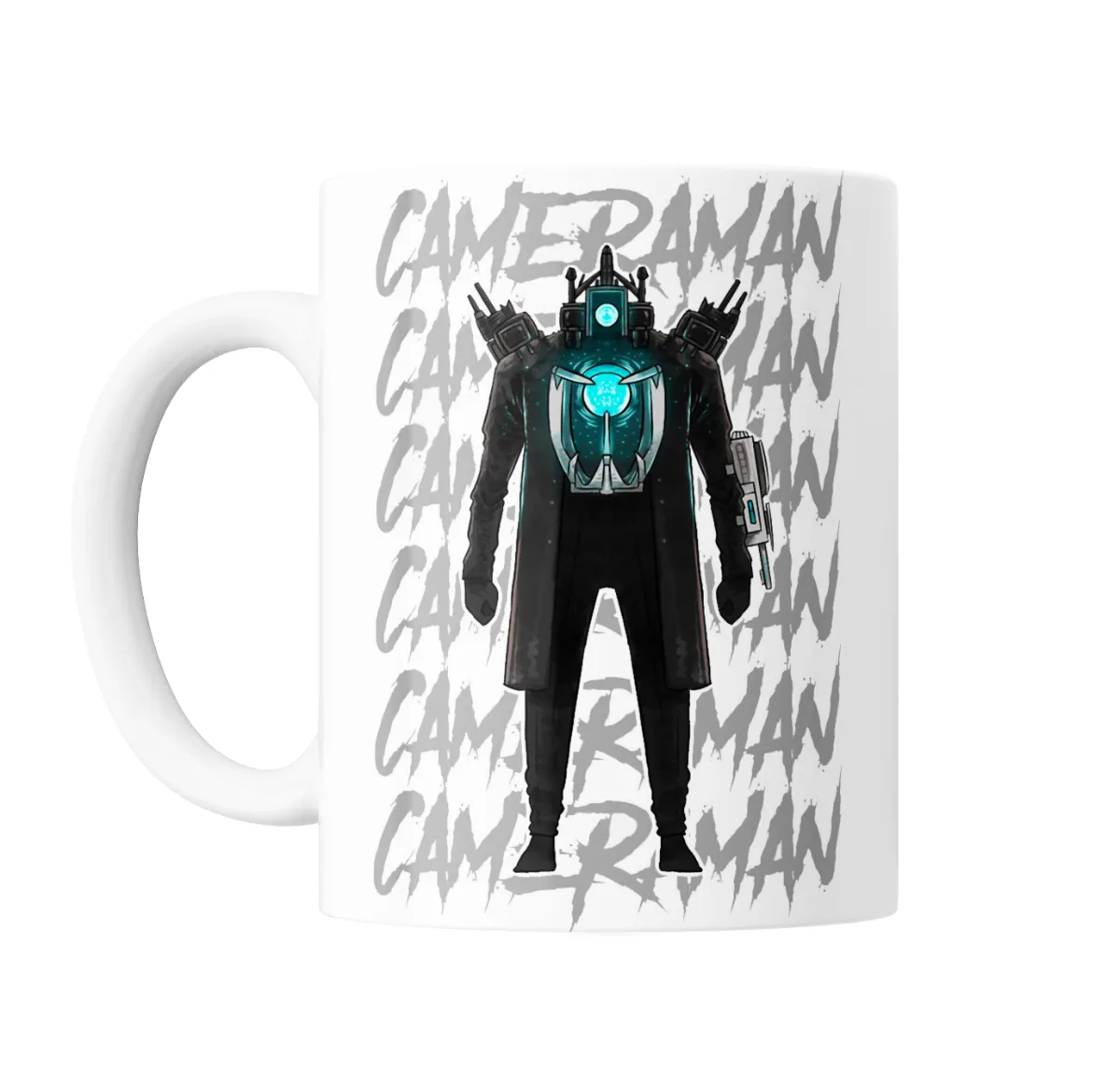 Taza de Cerámica Skibidi Toilet Cameraman - vista 2