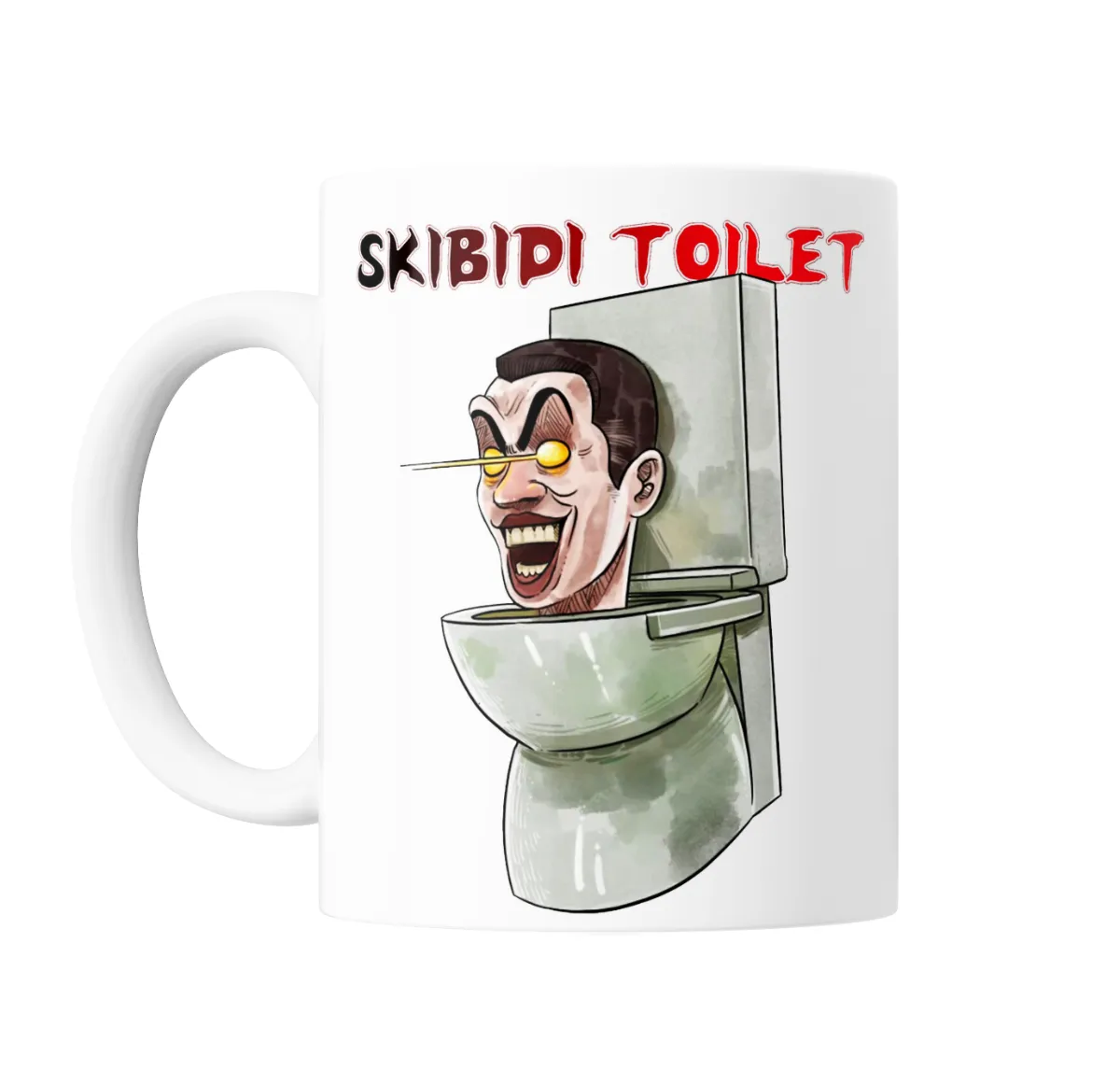 Taza de Cerámica Skibidi Toilet Cabeza Humana en Inodoro - vista 2