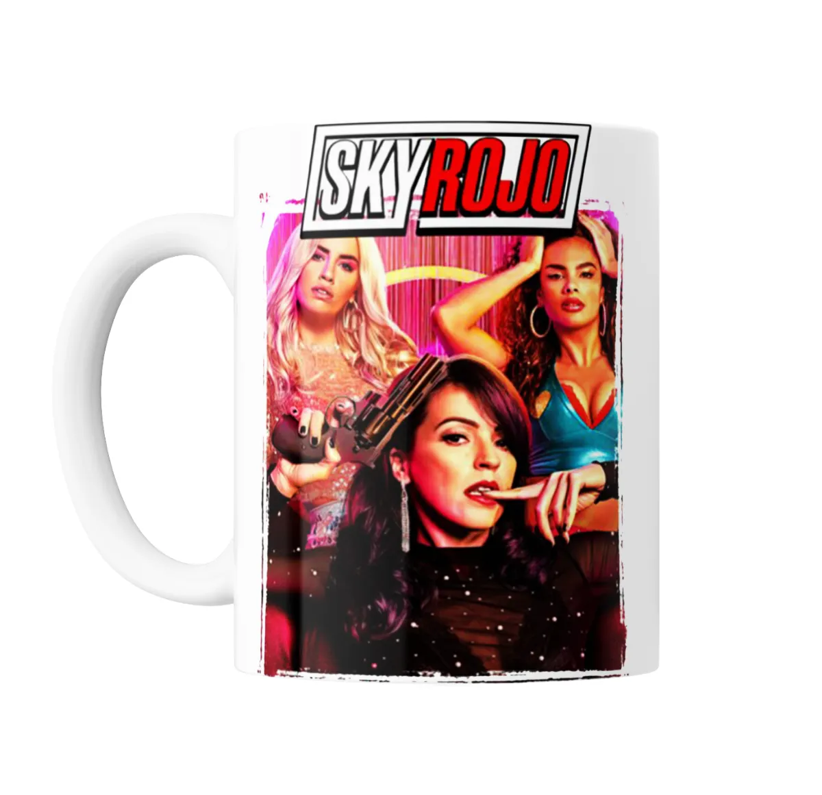 Taza de Cerámica Sky Rojo Trío de Protagonistas - vista 2