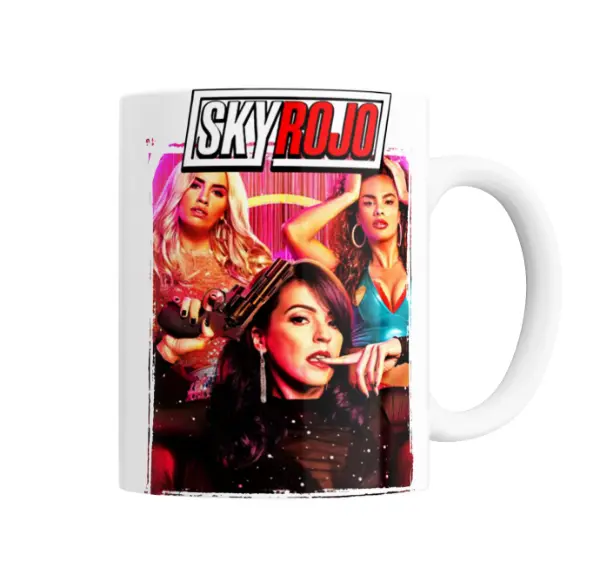 Taza de Cerámica Sky Rojo Trío de Protagonistas
