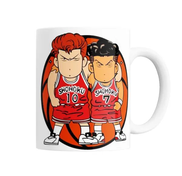 Taza de Cerámica Slam Dunk Sakuragi y Rukawa Shohoku