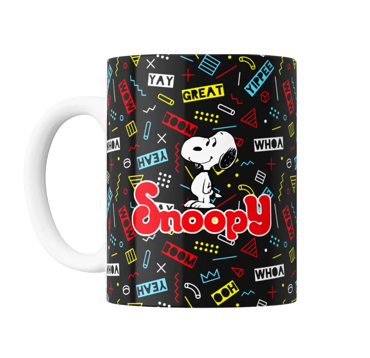 Taza de Cerámica Snoopy Cool con Lentes y Campera Roja - vista 2