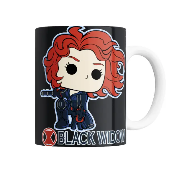 Taza de Cerámica Black Widow Funko Pop Chibi