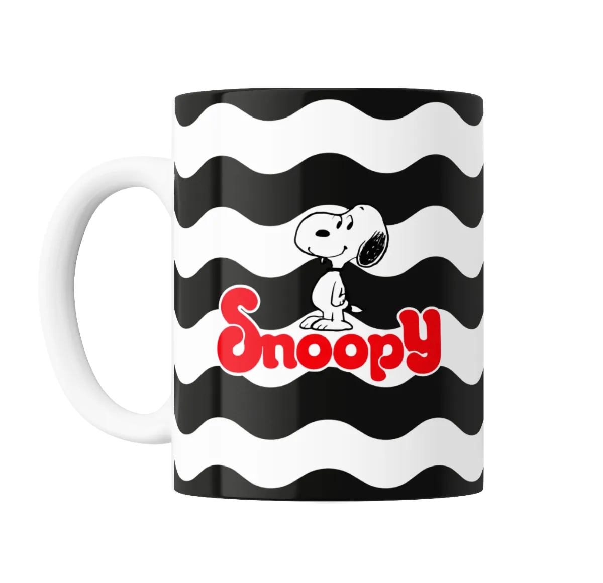 Taza de Cerámica Snoopy y Woodstock sobre su casucha - vista 2