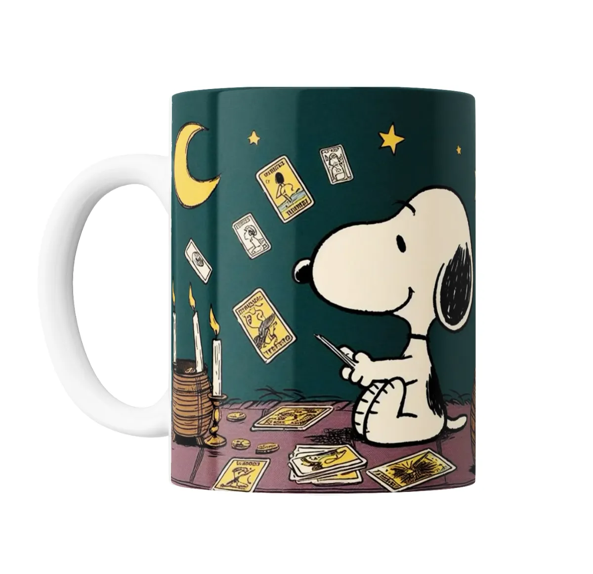 Taza de Cerámica Snoopy Lectura de Tarot - vista 2