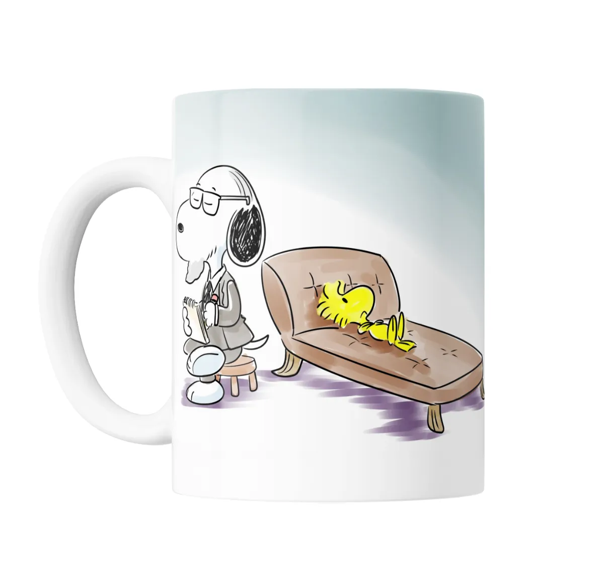Taza de Cerámica Snoopy Psicólogo con Woodstock - vista 2