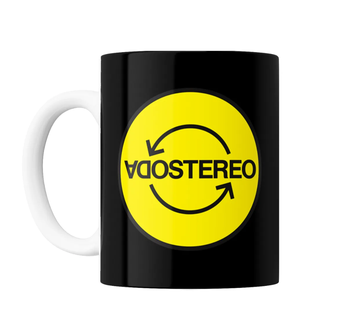 Taza de Cerámica Soda Stereo Logo Circular Amarillo - vista 2