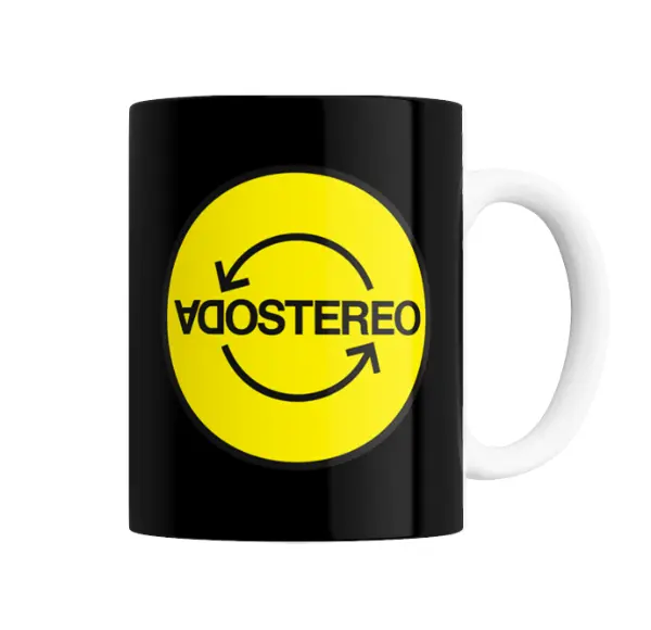 Taza de Cerámica Soda Stereo Logo Circular Amarillo