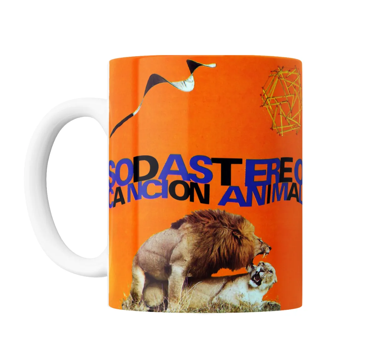 Taza de Cerámica Soda Stereo Canción Animal Leones - vista 2