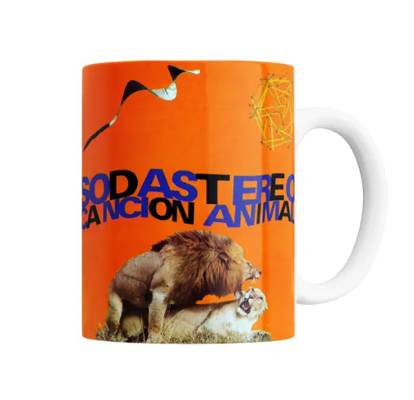 Taza de Cerámica Soda Stereo Canción Animal Leones