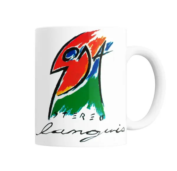 Taza de Cerámica Soda Stereo Logo Ave Colores