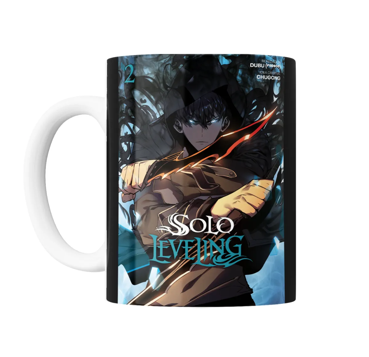 Taza de Cerámica Solo Leveling Sung Jin-Woo Portada Volumen 2 - vista 2
