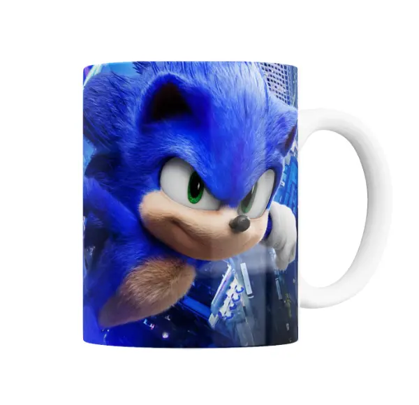 Taza de Cerámica Sonic Película Mirada Intensa