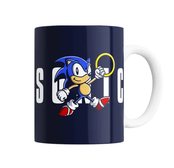 Taza de Cerámica Sonic Clásico con Anillo