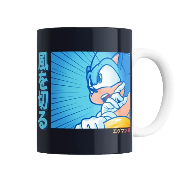 Taza de Cerámica Sonic Kanji Viento