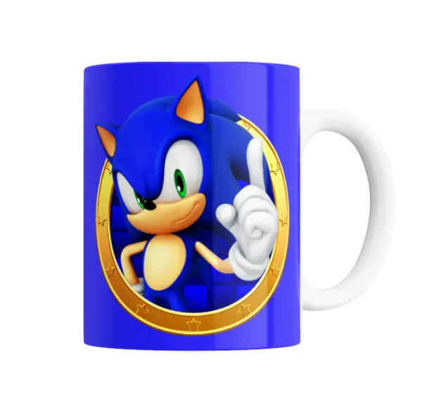 Taza de Cerámica Sonic Pose Clásica