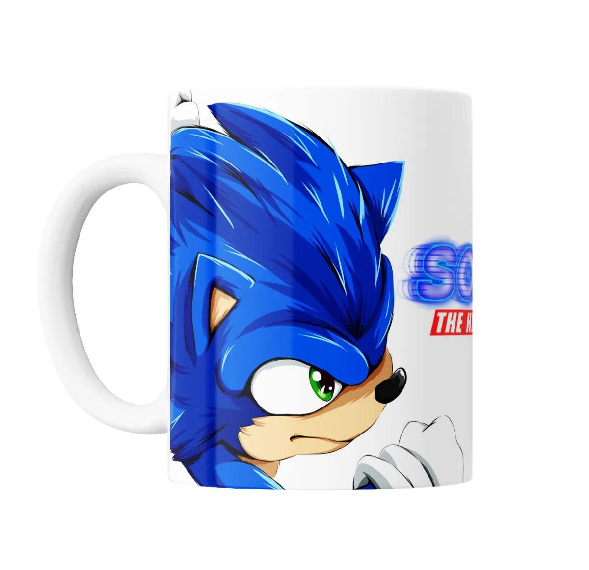 Taza de Cerámica Sonic Knuckles Mirada Furiosa - vista 2
