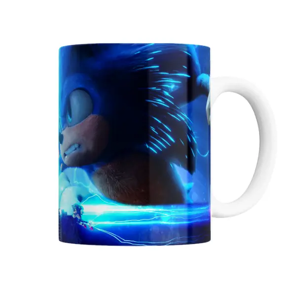 Taza de Cerámica Sonic y Knuckles Esmeralda Caos
