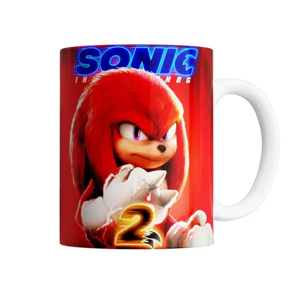 Taza de Cerámica Sonic Knuckles Película 2