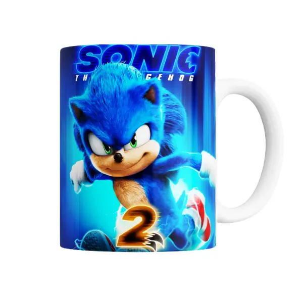 Taza de Cerámica Sonic 2 La Película