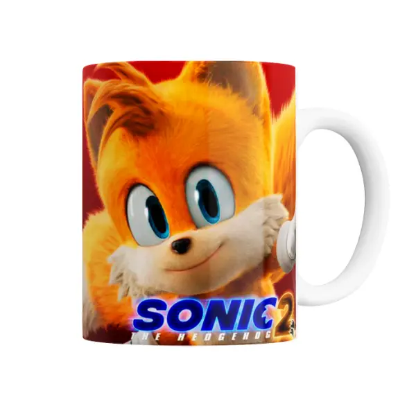 Taza de Cerámica Sonic Tails Sonic 2 Película