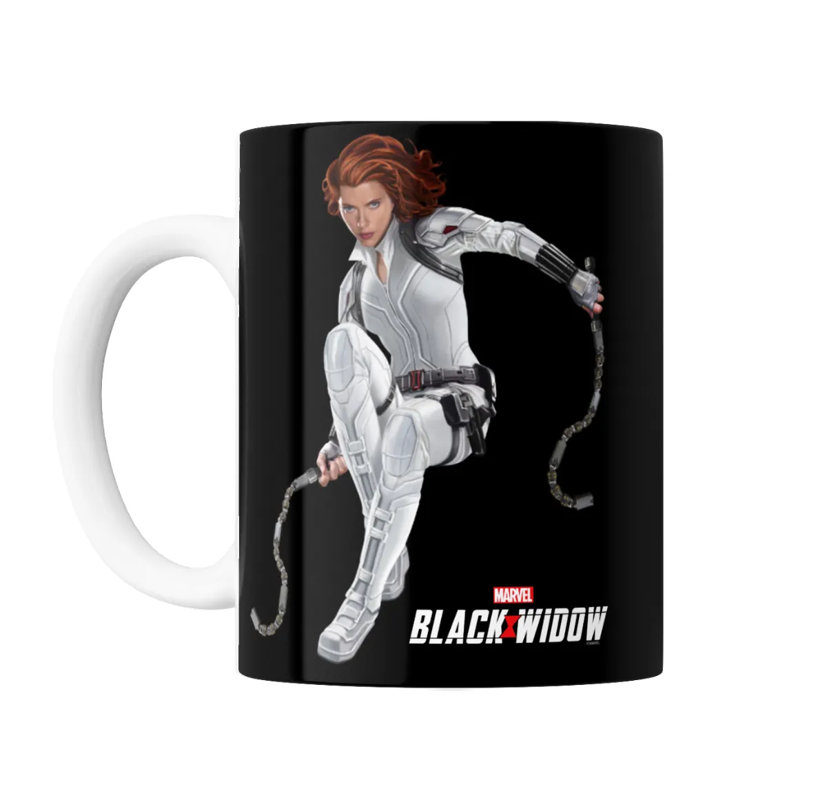 Taza de Cerámica Black Widow Natasha Romanoff Traje Blanco - vista 2