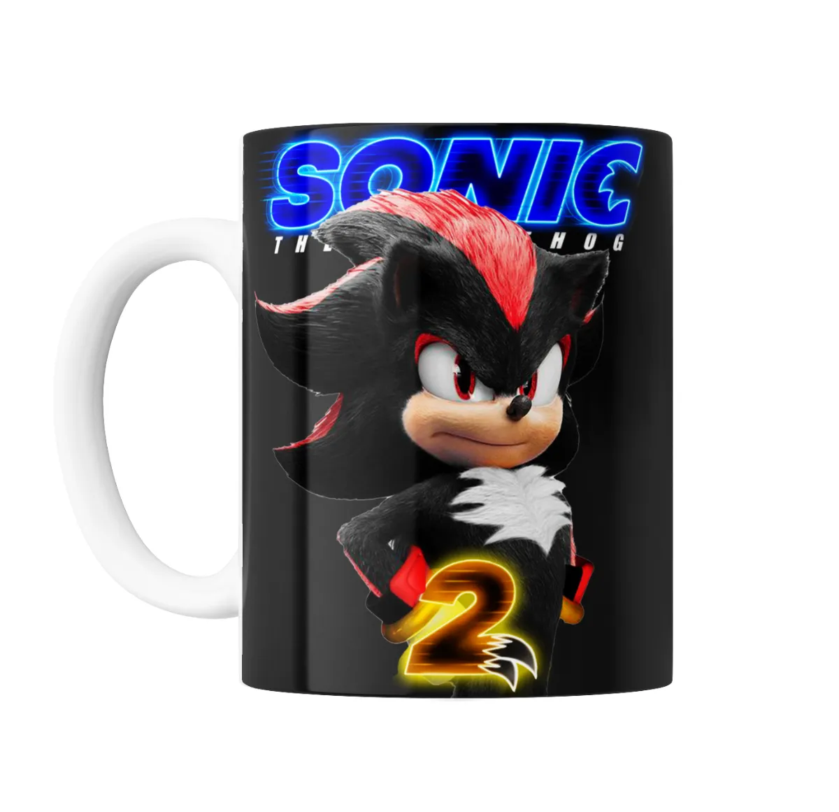 Taza de Cerámica Sonic Shadow Película 2 - vista 2