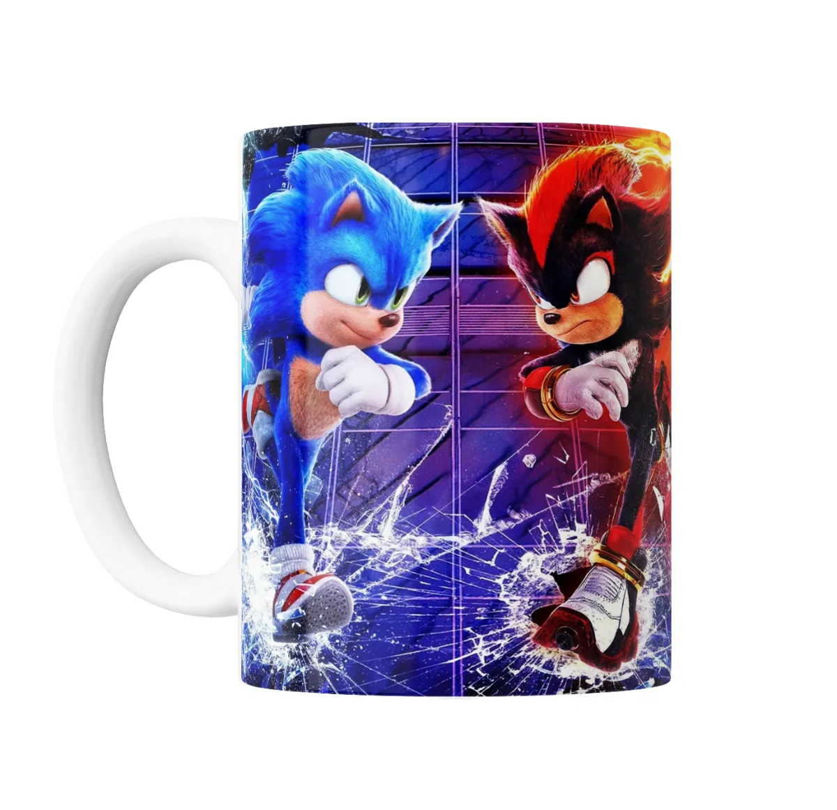 Taza de Cerámica Sonic Shadow Película - vista 2