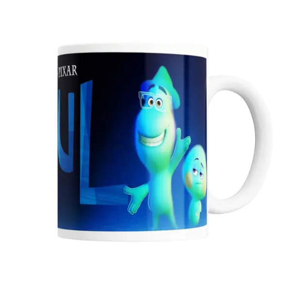 Taza de Cerámica Soul Joe Gardner y Mr. Mittens