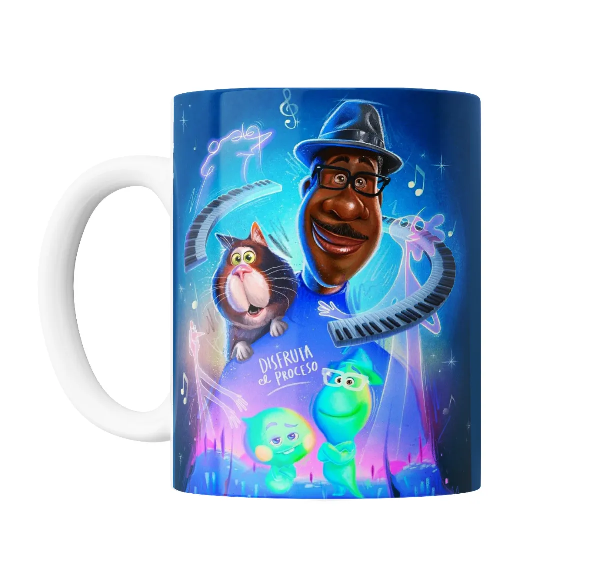 Taza de Cerámica Soul Joe Gardner y Mr. Mittens Disfruta el Proceso - vista 2