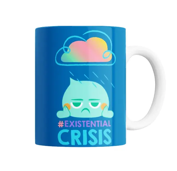 Taza de Cerámica Crisis Existencial Nube de Lluvia
