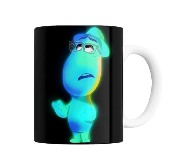 Taza de Cerámica Soul Joe Gardner con Lentes y Sombrero