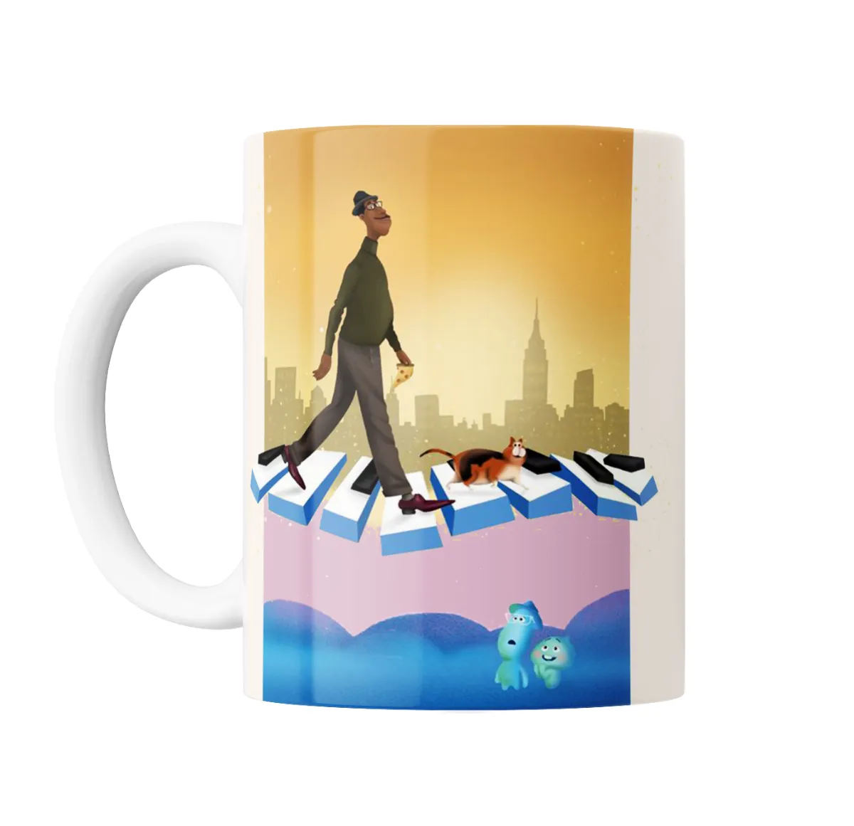 Taza de Cerámica Soul Joe Gardner Teclas de Piano Gato - vista 2