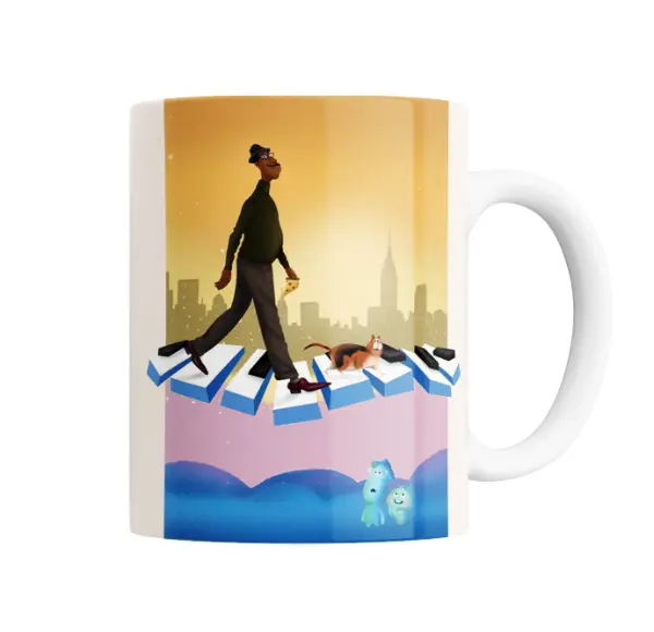 Taza de Cerámica Soul Joe Gardner Teclas de Piano Gato