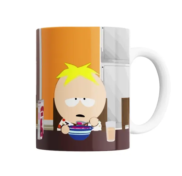 Taza de Cerámica South Park Butters Desayunando