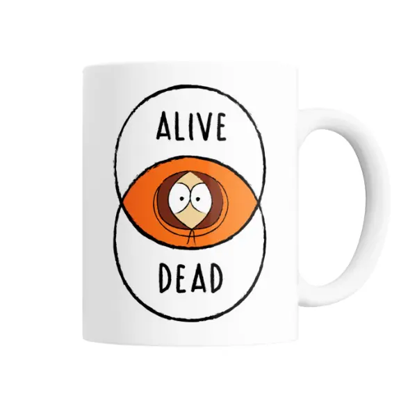 Taza de Cerámica South Park Kenny Alive Dead