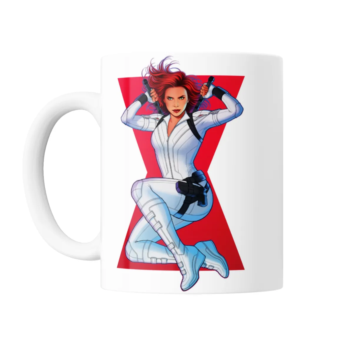 Taza de Cerámica Black Widow Natasha Romanoff Traje Blanco - vista 2