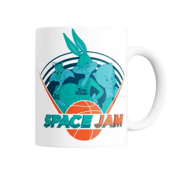 Taza de Cerámica Space Jam Tune Squad Bugs Sylvester Porky