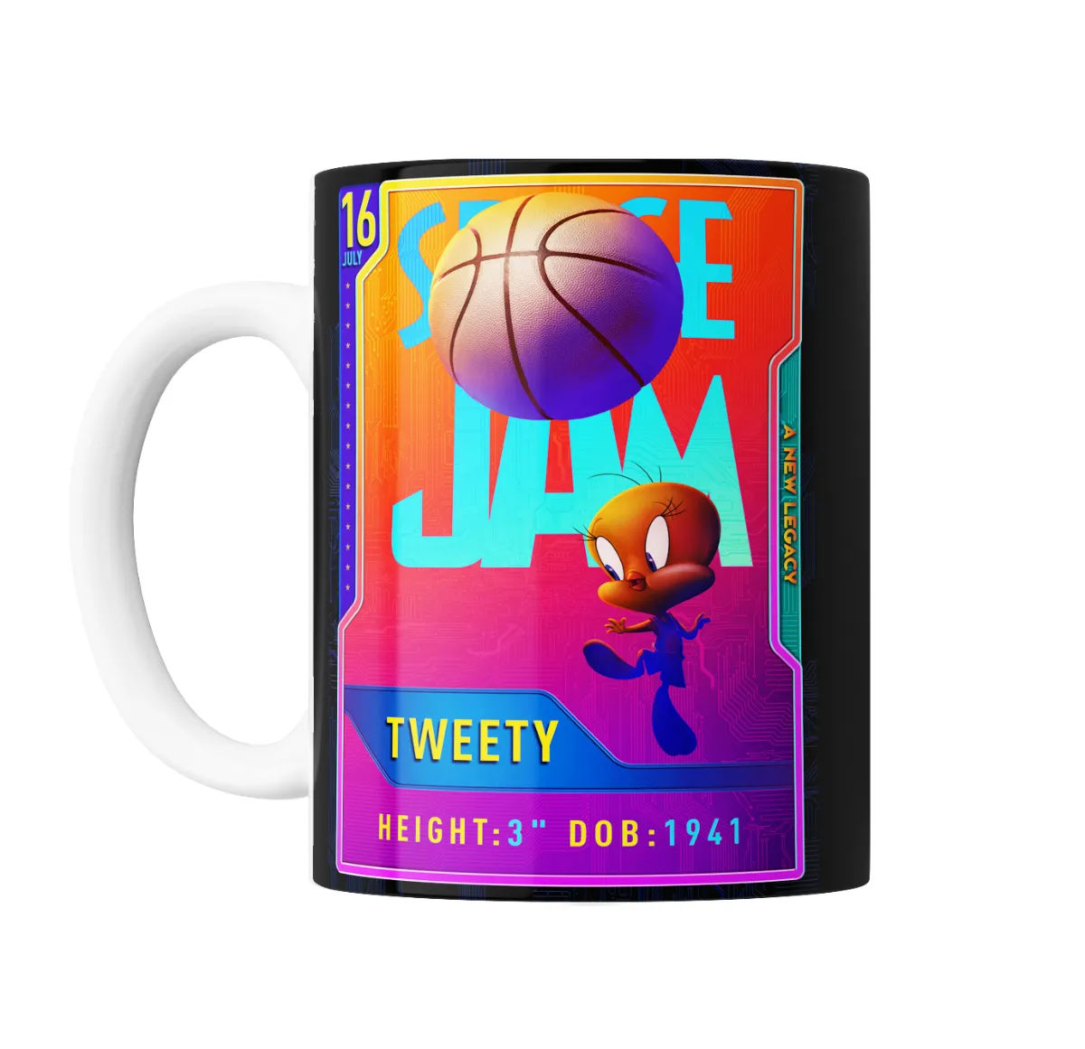 Taza de Cerámica Space Jam Tweety Carta Coleccionable - vista 2