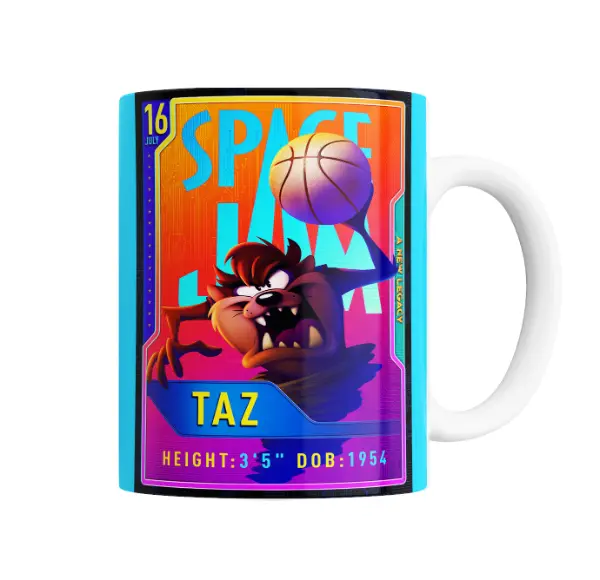Taza de Cerámica Space Jam Taz Nueva Generación