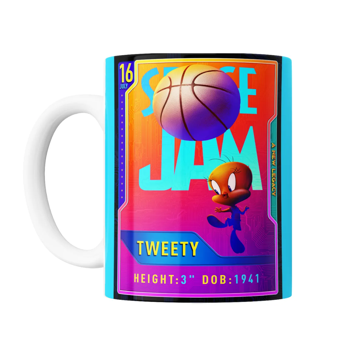 Taza de Cerámica Space Jam Tweety Carta Coleccionable - vista 2