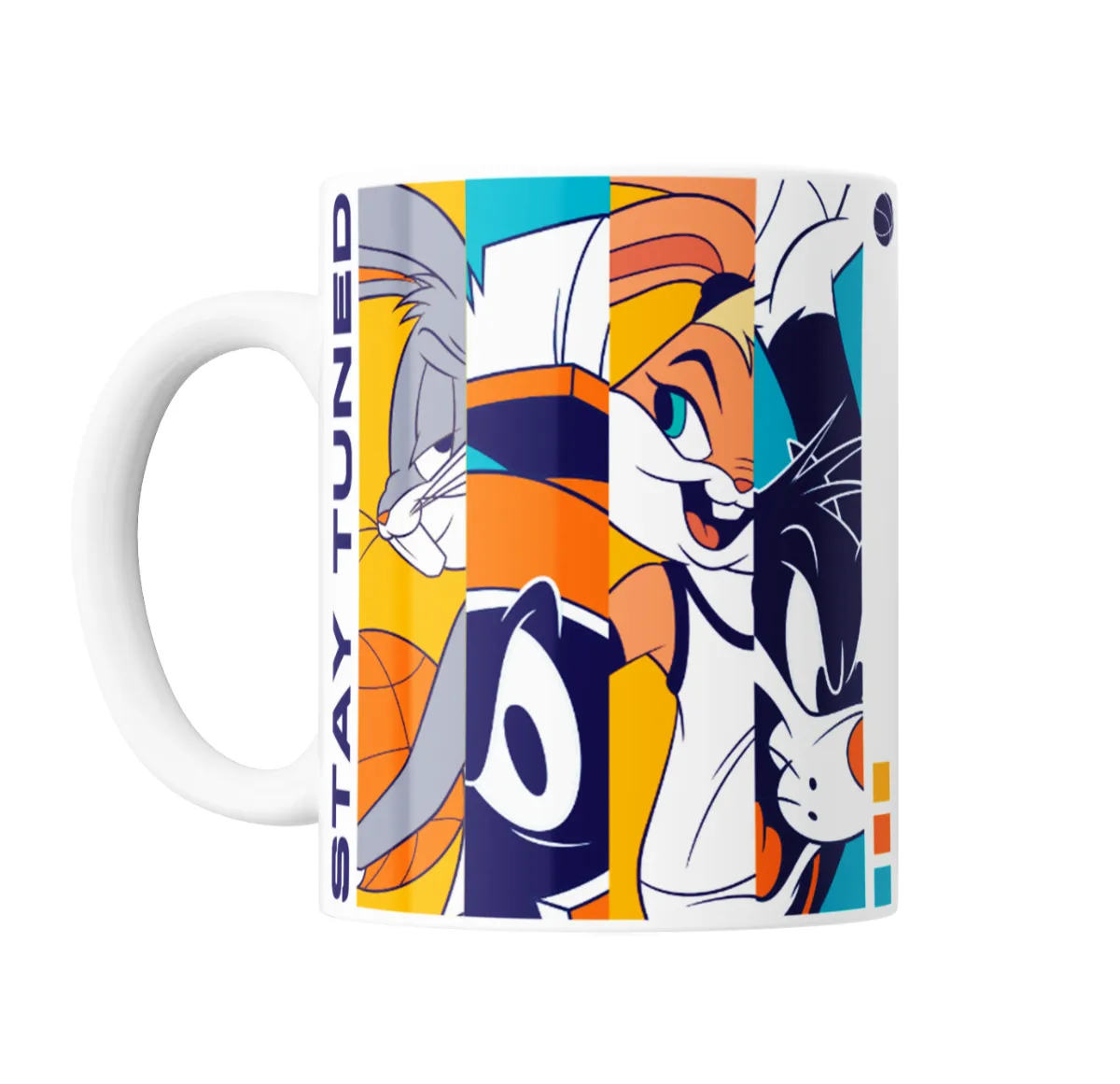 Taza de Cerámica Space Jam Stay Tuned Bugs Lola Taz - vista 2