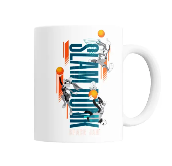 Taza de Cerámica Space Jam Looney Tunes Slam Dunk