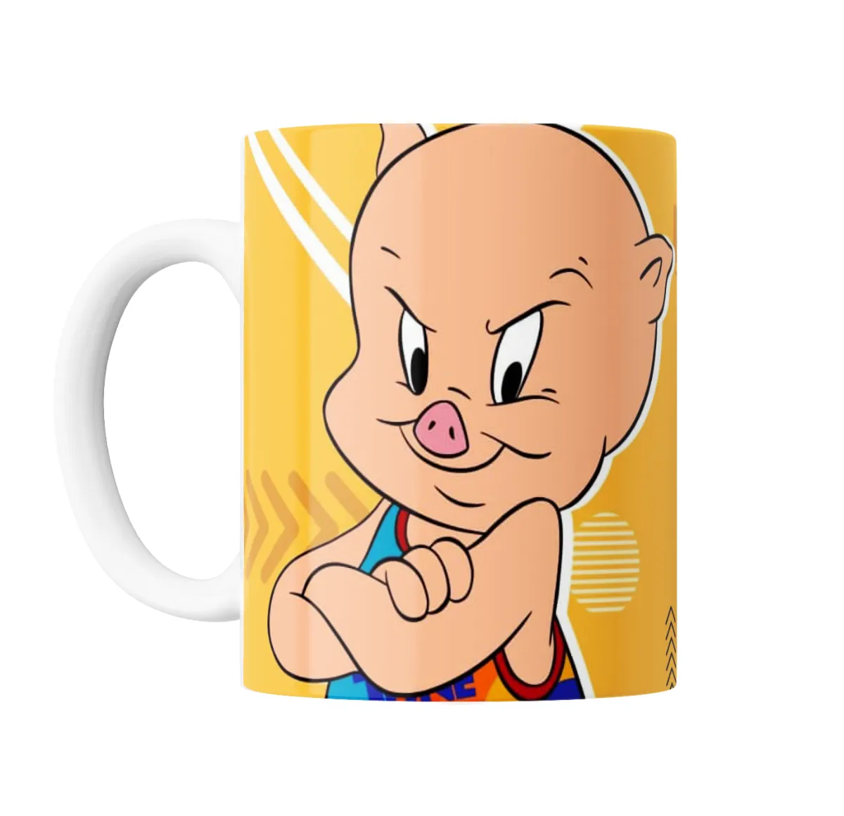 Taza de Cerámica Space Jam Porky Pig Basquet - vista 2