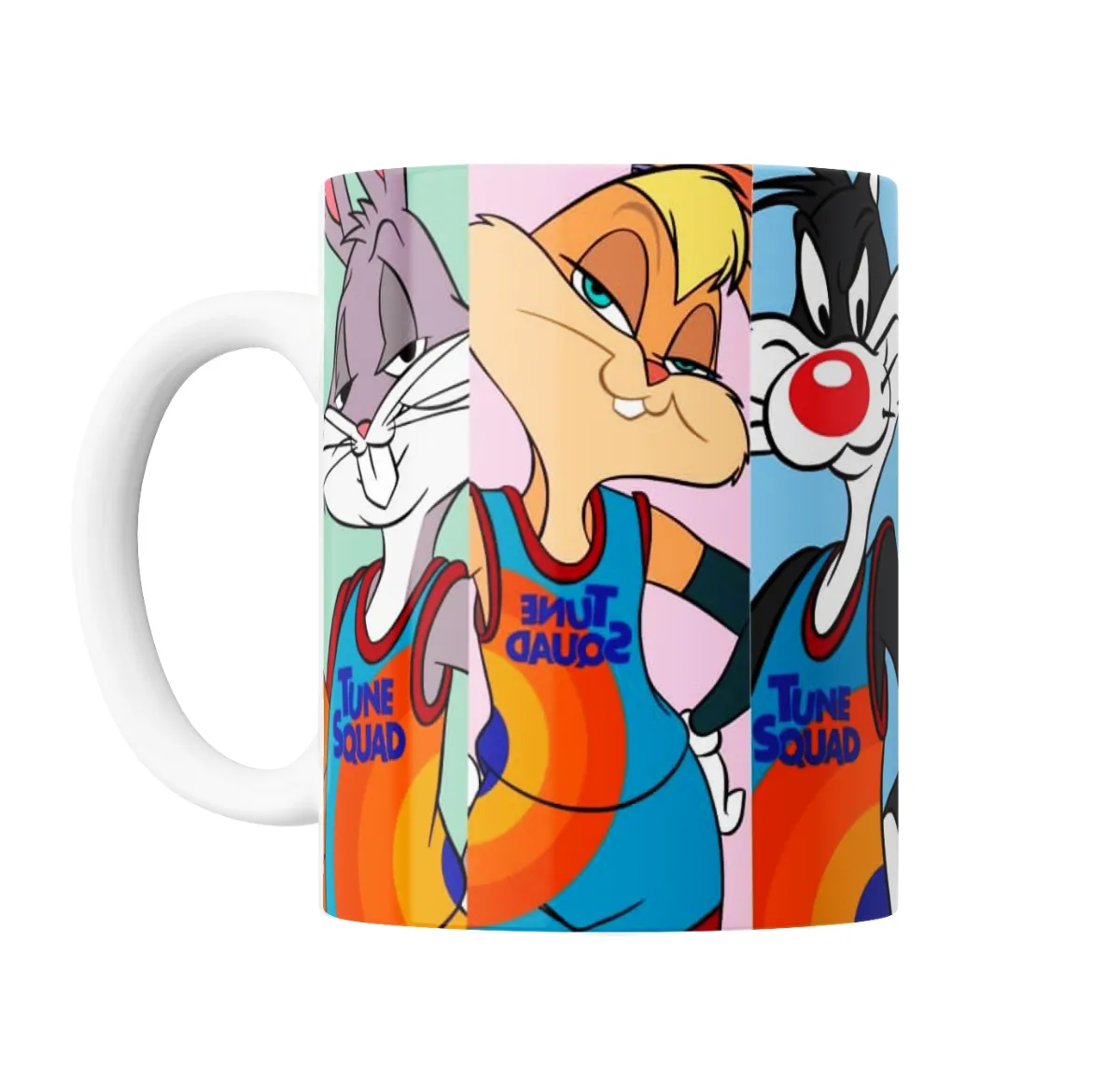 Taza de Cerámica Space Jam Tune Squad Bugs Lola Sylvester - vista 2