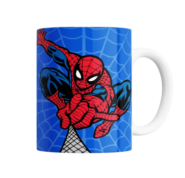 Taza de Cerámica Spiderman Trepando Telaraña