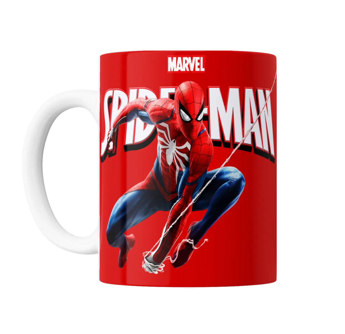 Taza de Cerámica Spiderman Traje Dorsal Blanco Marvel - vista 2