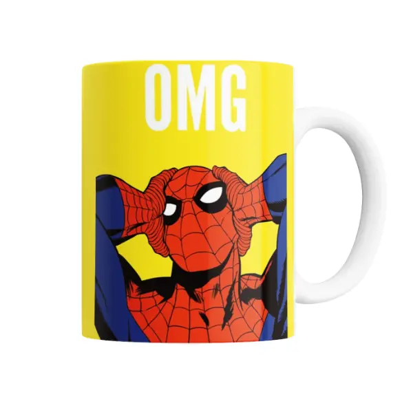 Taza de Cerámica Spiderman OMG Meme