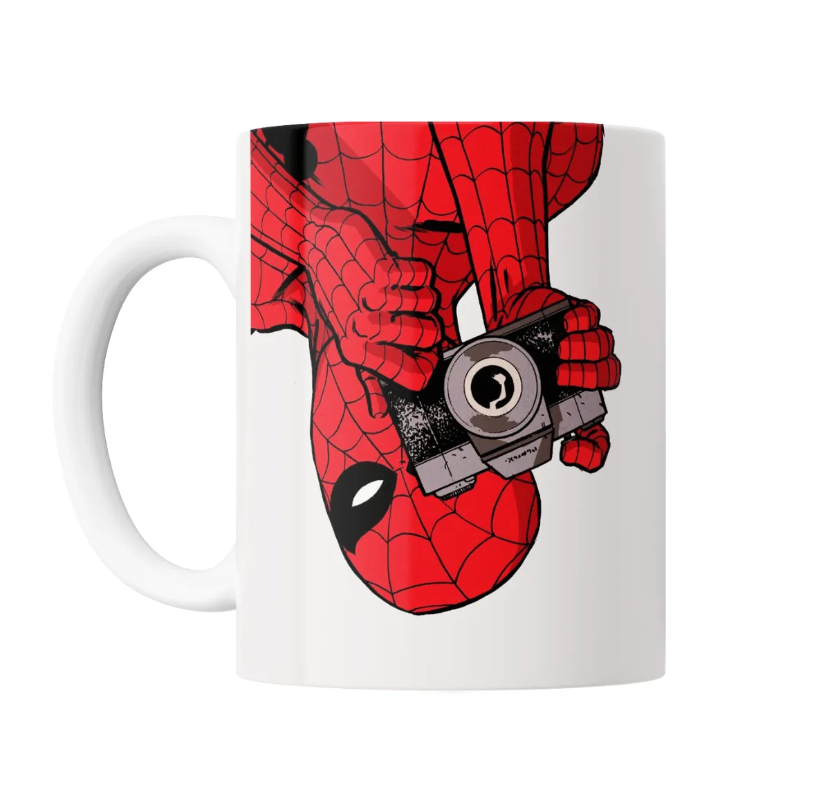 Taza de Cerámica Spiderman Sacando Foto con Cámara - vista 2