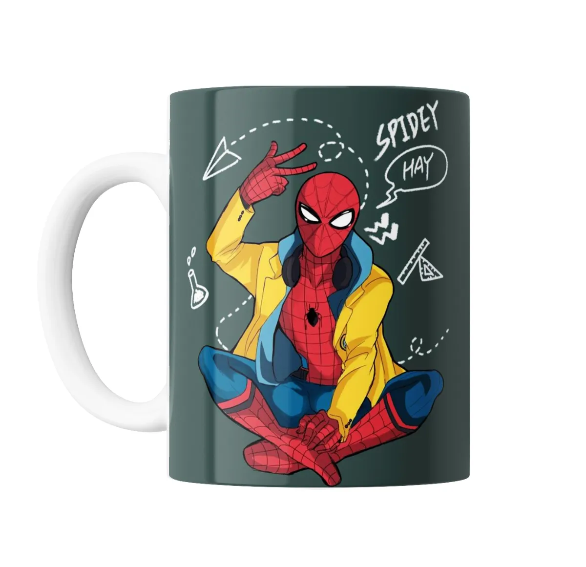 Taza de Cerámica Spiderman Hoodie Spidey Dibujo Estudiante - vista 2